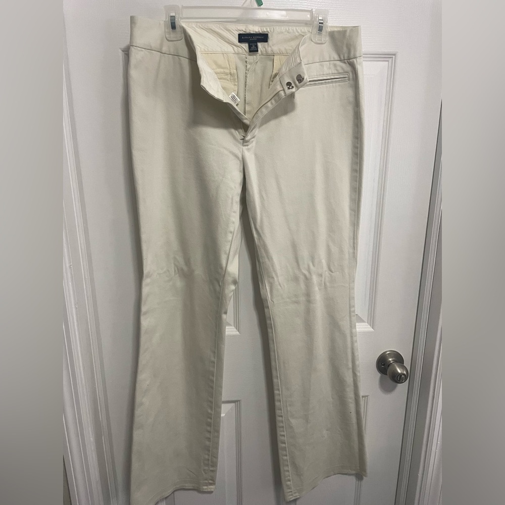 Banana Republic, Martin, cotton and spandex pants.